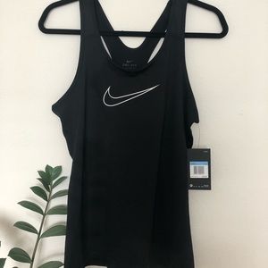 NWT Nike Dri-Fit Black Athletic Tank size M